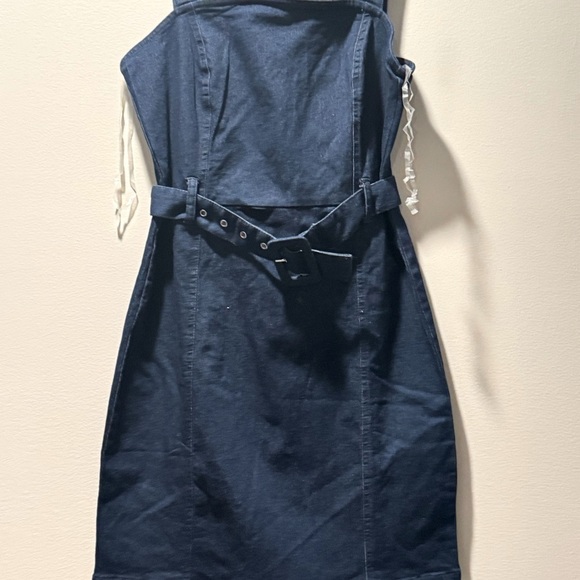 New Planet Gold Women's Short Short Sleeve Square Neck Dress S Day Blue - Picture 8 of 10